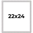 thumbnail image 1 of 22x24 Frame Silver Inner Slope Bevel Picture Frame | 1 Inch Moulding Width | 0.75 Inch Rabbet Depth, 1 of 8