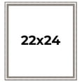 thumbnail image 1 of 22x24 Frame Silver Real Wood Picture Frame Width 1.25 Inches | Interior Frame Depth 0.5 Inches |, 1 of 8