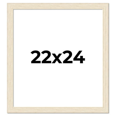22x24 Frame White Real Wood Picture Frame Width 1.5 inches | Interior Frame Depth 0.5 inches | Barn