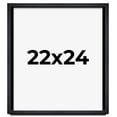 thumbnail image 1 of 22x24 Shadow Box Frame Black | 1 Inches Deep Real Wood Farmhouse Shadowbox Display Frame | UV, 1 of 6