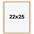 thumbnail image 1 of 22x25 Frame Beige Real Wood Picture Frame Width 0.75 inches | Interior Frame Depth 0.5 inches |, 1 of 8
