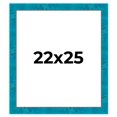 thumbnail image 1 of 22x25 Frame Blue Teal Burl Wood Picture Frame | 1.75 Inch Moulding Width | Interior Frame Depth 0.5, 1 of 8