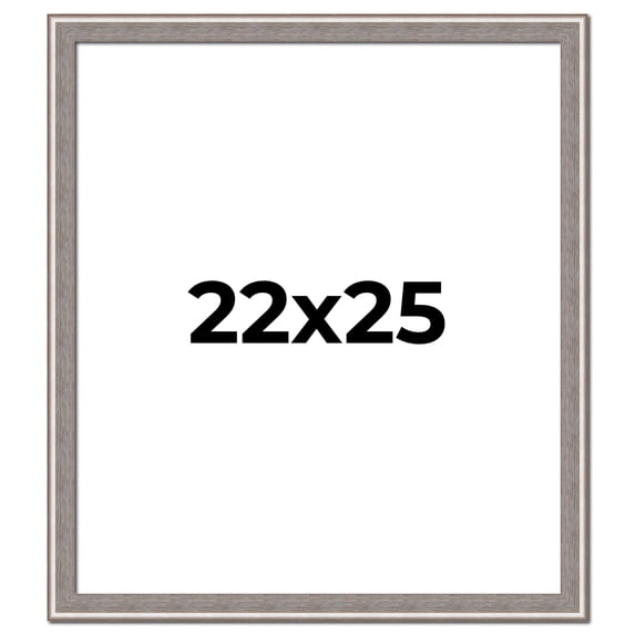 22x25 Frame Grey Real Wood Picture Frame Width 1.25 inches | Interior Frame Depth 0.5 inches | Hans