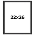 thumbnail image 1 of 22x26 Frame Black Real Wood Picture Frame Width 1.25 Inches | Interior Frame Depth 0.5 Inches |, 1 of 8