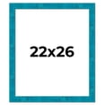 thumbnail image 1 of 22x26 Frame Blue Teal Burl Wood Picture Frame | 1.75 Inch Moulding Width | Interior Frame Depth 0.5, 1 of 8