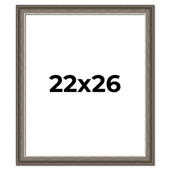 22x26 Frame Brown Solid Wood Picture Frame | 1.75 Inch Moulding Width | Austin Frame Complete with