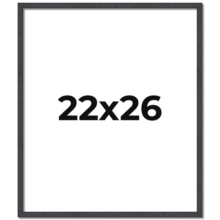 写真パネル Amazon.com - Poster Palooza 22x26 Frame Black Solid Wood Picture