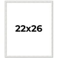 thumbnail image 1 of 22x26 Frame White Real Wood Picture Frame Width 0.75 inches | Interior Frame Depth 0.5 inches |, 1 of 8
