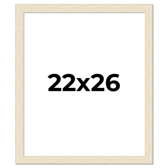 22x26 Frame White Real Wood Picture Frame Width 1.5 inches | Interior Frame Depth 0.5 inches | Barn