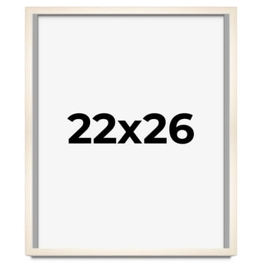 22x26 Frame White Wheat Solid Wood Picture Frame | Moulding Width 0.75 Inches | Interior Depth 0.5