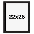 thumbnail image 1 of 22x26 Shadow Box Black Solid Wood Display Picture Frame | 1 Inch Rabbet Depth | | 1.375 Inch, 1 of 4