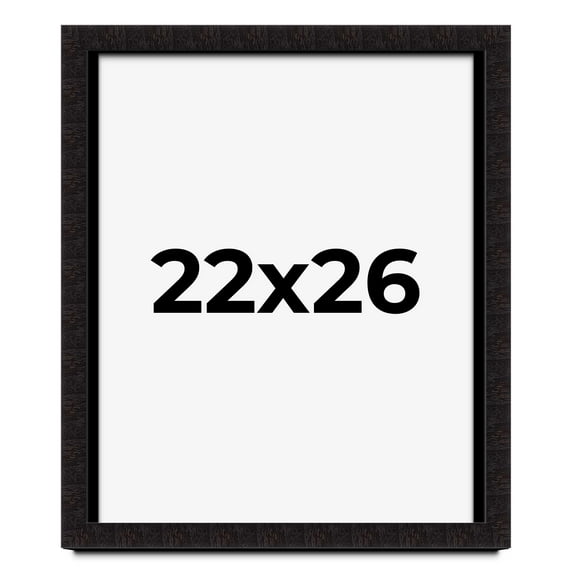 22x26 Shadow Box Black Solid Wood Display Picture Frame | 1 Inch Rabbet Depth | | 1.375 Inch