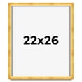 thumbnail image 1 of 22x26 Shadow Box Frame Gold | 1.625 Inches Deep Real Wood Traditional Shadowbox Display Frame | UV, 1 of 5