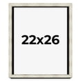 thumbnail image 1 of 22x26 Shadow Box Frame Silver | 1.625 Inches Deep Real Wood Contemporary Shadowbox Display Frame |, 1 of 7