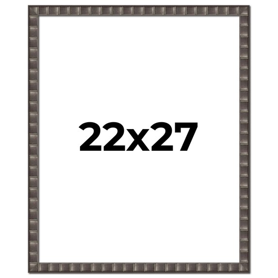 22x27 Frame Black Brown Chestnut Mosaic Solid Wood Picture Frame | 1.125 Inch Moulding Width |