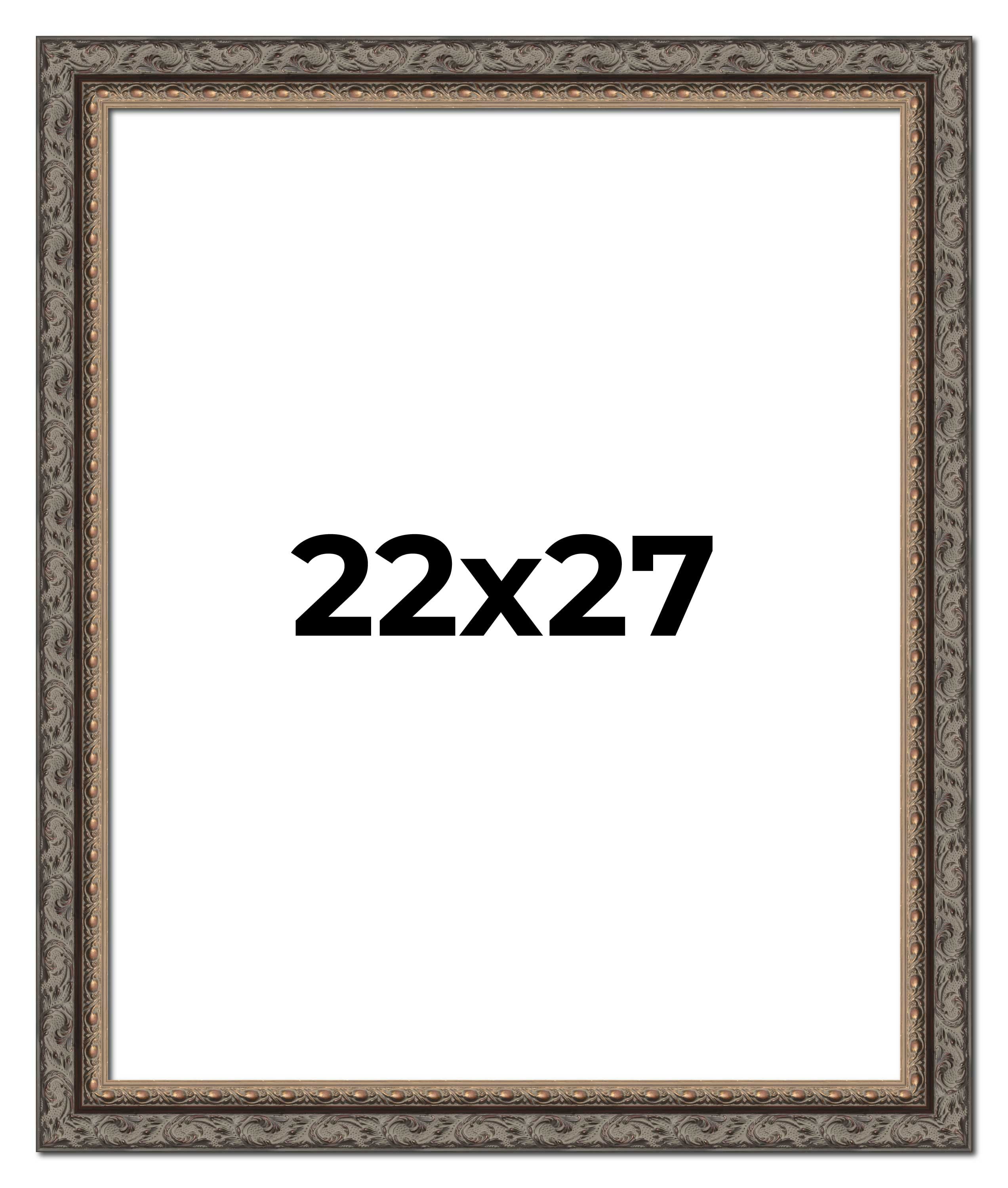 22x27 Frame Black Real Wood Picture Frame Width 2 inches | Interior ...
