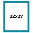 thumbnail image 1 of 22x27 Frame Blue Teal Burl Wood Picture Frame | 1.75 Inch Moulding Width | Interior Frame Depth 0.5, 1 of 8