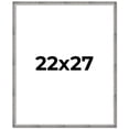 thumbnail image 1 of 22x27 Frame Silver Grey Distressed Solid Wood Picture Frame | 0.75 Inch Moulding Width | Interior, 1 of 8