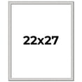 thumbnail image 1 of 22x27 Frame Silver Inner Slope Bevel Picture Frame | 1 Inch Moulding Width | 0.75 Inch Rabbet Depth, 1 of 8