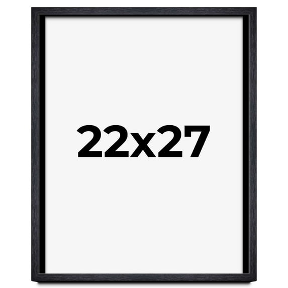 22x27 Shadow Box Frame Black | 1 Inches Deep Real Wood Farmhouse Shadowbox Display Frame | UV