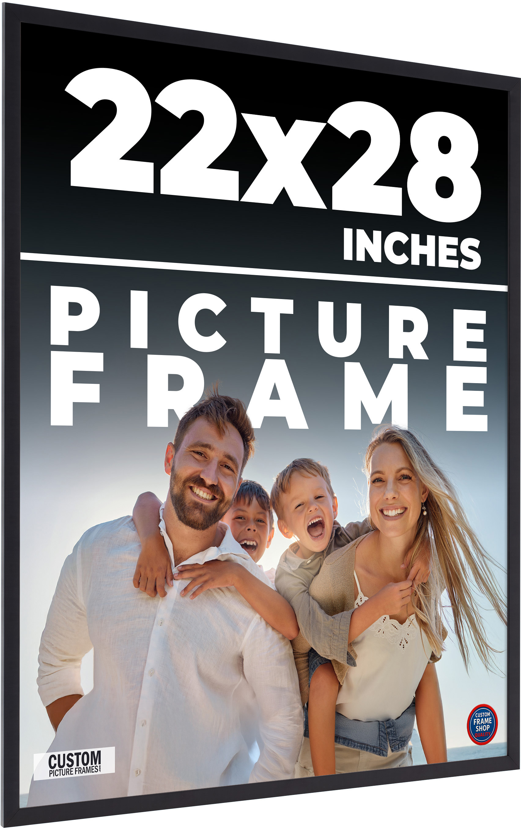 22x28 Frame Black Real Wood Picture Frame Width 0.75 inches | Interior ...