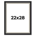 thumbnail image 1 of 22x28 Frame Black Real Wood Picture Frame Width 2.25 Inches | Interior Frame Depth 0.5 Inches |, 1 of 8
