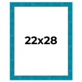 thumbnail image 1 of 22x28 Frame Blue Teal Burl Wood Picture Frame | 1.75 Inch Moulding Width | Interior Frame Depth 0.5, 1 of 8