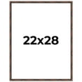 thumbnail image 1 of 22x28 Frame Brown Bamboo with Dark Coffee/Walnut Finish | Solid Wood Picture Frame Width 0.75, 1 of 8