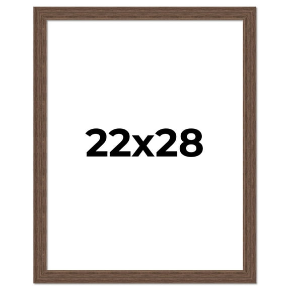 22x28 Frame Brown Distressed Barnwood Picture Frame | Rustic Farmhouse Photo Frame Includes UV