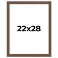 thumbnail image 1 of 22x28 Frame Brown Farmhouse Solid Wood Picture Frame Width 1.5 Inches | Interior Frame Depth 0.5, 1 of 8