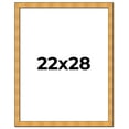 thumbnail image 1 of 22x28 Frame Gold Rustic Solid Wood Picture Frame | 1.25 Inch Wide Moulding | Rustique Gold, 1 of 8