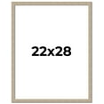 thumbnail image 1 of 22x28 Frame Grey Solid Wood Picture Frame Width 1 Inches | Interior Frame Depth 0.5 Inches |, 1 of 8
