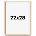 thumbnail image 1 of 22x28 Frame Natural Wood Picture Frame | 0.75 Inch Moulding Width | with UV Acrylic Plexiglass,, 1 of 8