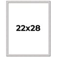 thumbnail image 1 of 22x28 Frame Silver Inner Slope Bevel Picture Frame | 1 Inch Moulding Width | 0.75 Inch Rabbet Depth, 1 of 8
