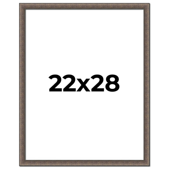 22x28 Frame Silver Real Wood Picture Frame Width 1.25 Inches | Interior Frame Depth 0.5 Inches |