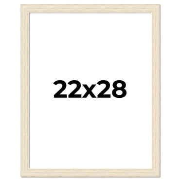 22x28 Frame White Real Wood Picture Frame Width 1.5 inches | Interior Frame Depth 0.5 inches | Barn