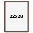 thumbnail image 1 of 22x28 Shadow Box Frame Brown | 1.125 inches Deep Real Wood Rustic Shadowbox Display Frame | UV, 1 of 5