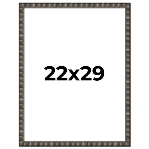 22x29 Frame Black Brown Chestnut Mosaic Solid Wood Picture Frame | 1.125 Inch Moulding Width |