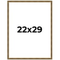 thumbnail image 1 of 22x29 Frame Gold Kingsley Distressed Solid Wood Picture Frame Width 0.75 Inches | Interior Frame, 1 of 8