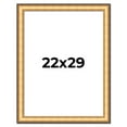 thumbnail image 1 of 22x29 Frame Gold Plein Aire Solid Wood Picture Frame Width 2 Inches | Interior Frame Depth 0.5, 1 of 8