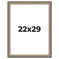 thumbnail image 1 of 22x29 Frame Silver Real Wood Picture Frame Width 1.75 Inches | Interior Frame Depth 0.5 Inches |, 1 of 8