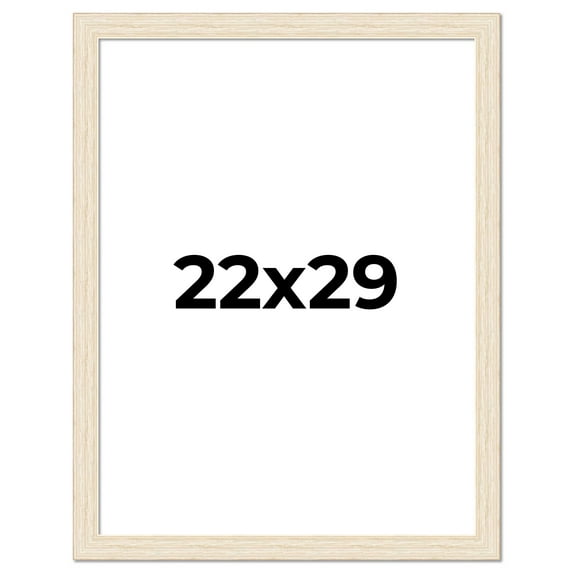 22x29 Frame White Real Wood Picture Frame Width 1.5 inches | Interior Frame Depth 0.5 inches | Barn