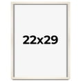 thumbnail image 1 of 22x29 Shadow Box Cream of Wheat White Washed Display Frame | 0.875 Inches Deep Solid Wood Shadowbox, 1 of 8