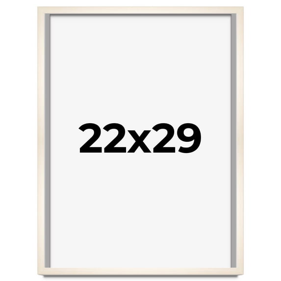 22x29 Shadow Box Cream of Wheat White Washed Display Frame | 0.875 Inches Deep Solid Wood Shadowbox
