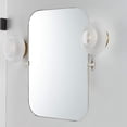 thumbnail image 1 of TEHOME Brushed Nickel Bathroom Mirror, 22x30 inches, Metal framedd Pivoting Rectangle, 1 of 7