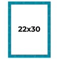 thumbnail image 1 of 22x30 Frame Blue Teal Burl Wood Picture Frame | 1.75 Inch Moulding Width | Interior Frame Depth 0.5, 1 of 8