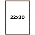 thumbnail image 1 of 22x30 Frame Brown Bamboo with Dark Coffee/Walnut Finish | Solid Wood Picture Frame Width 0.75, 1 of 8