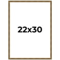 thumbnail image 1 of 22x30 Frame Gold Kingsley Distressed Solid Wood Picture Frame Width 0.75 Inches | Interior Frame, 1 of 8