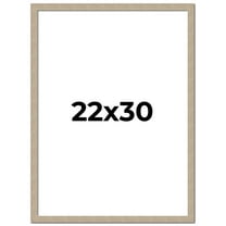 22x30 Frame Grey Solid Wood Picture Frame Width 1 Inches | Interior Frame Depth 0.5 Inches |