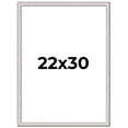 thumbnail image 1 of 22x30 Frame Silver Inner Slope Bevel Picture Frame | 1 Inch Moulding Width | 0.75 Inch Rabbet Depth, 1 of 8